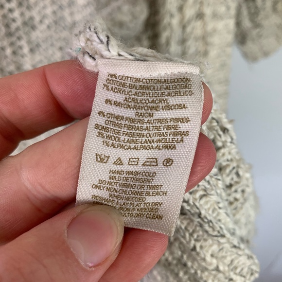 Free people gone fishing openknit slouchy cardigan - Picture 5 of 7